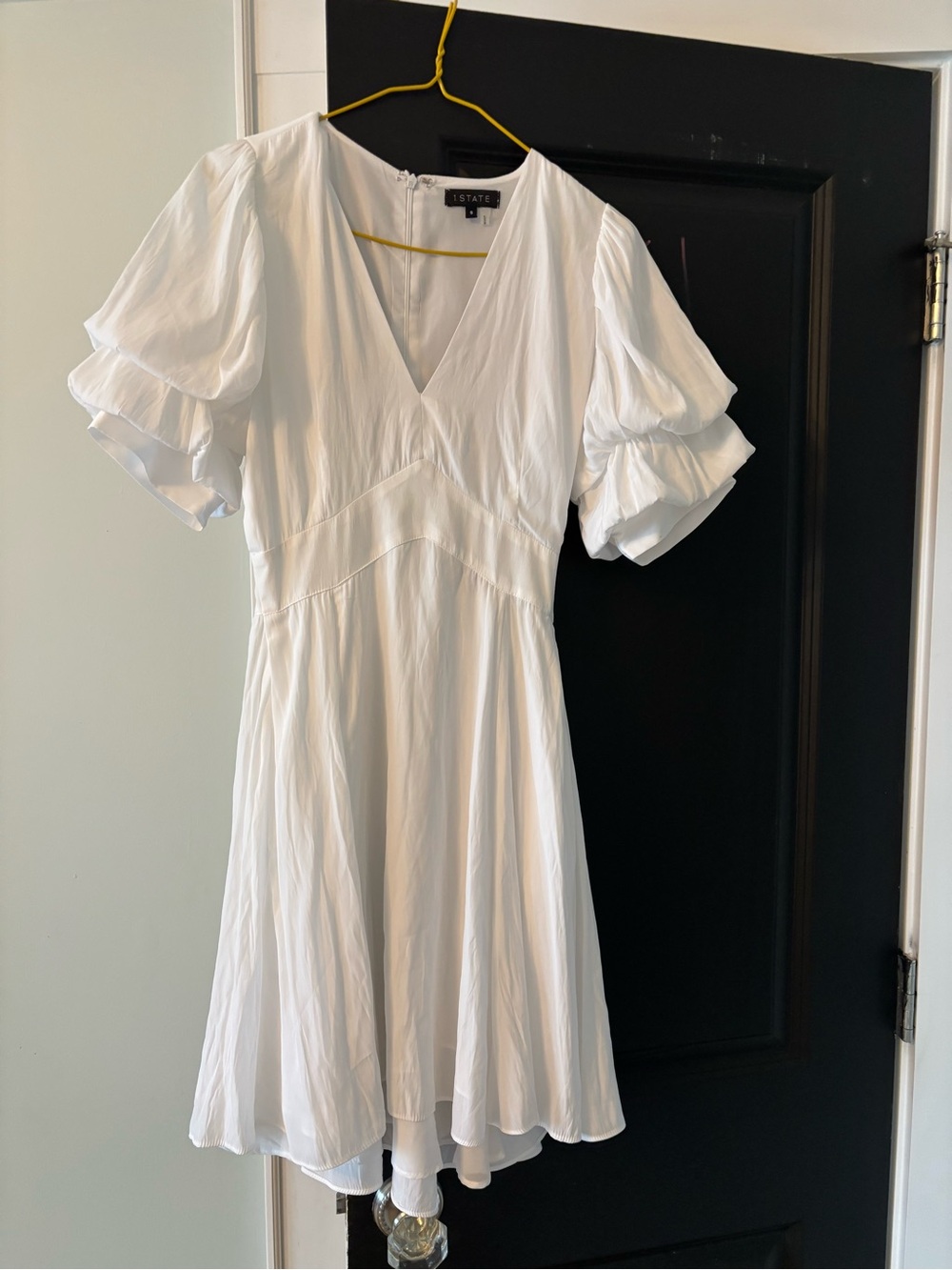 1. State V-Neck Puff Sleeve Dress